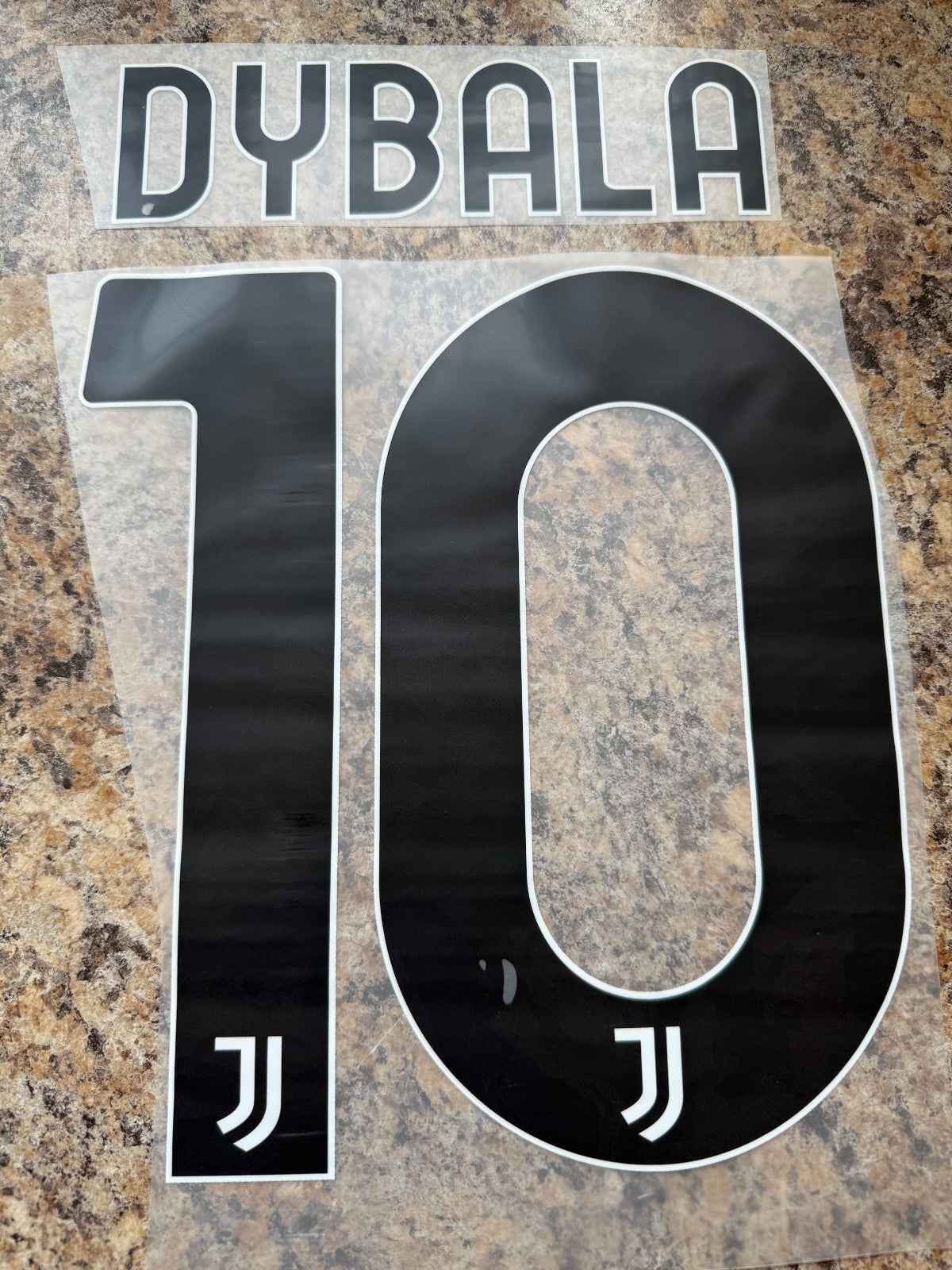 Dybala #10 2021-2022 Juventus Player Size Plastic Serie A League Nameset