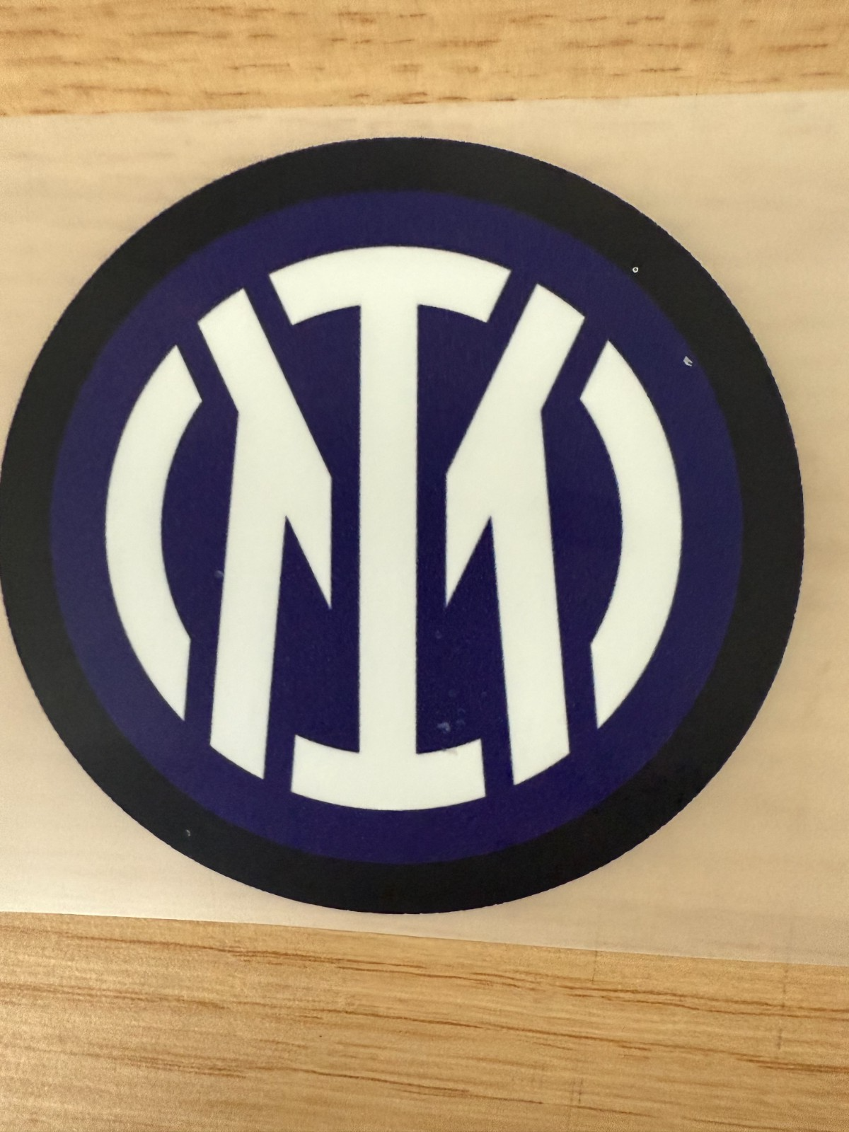 Inter Milan Football DTF Flat Iron On Patch Badge Approx Retro