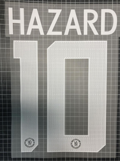 Hazard 10 CL NAME AND NUMBER SET, Home Chelsea UK 2017-2018