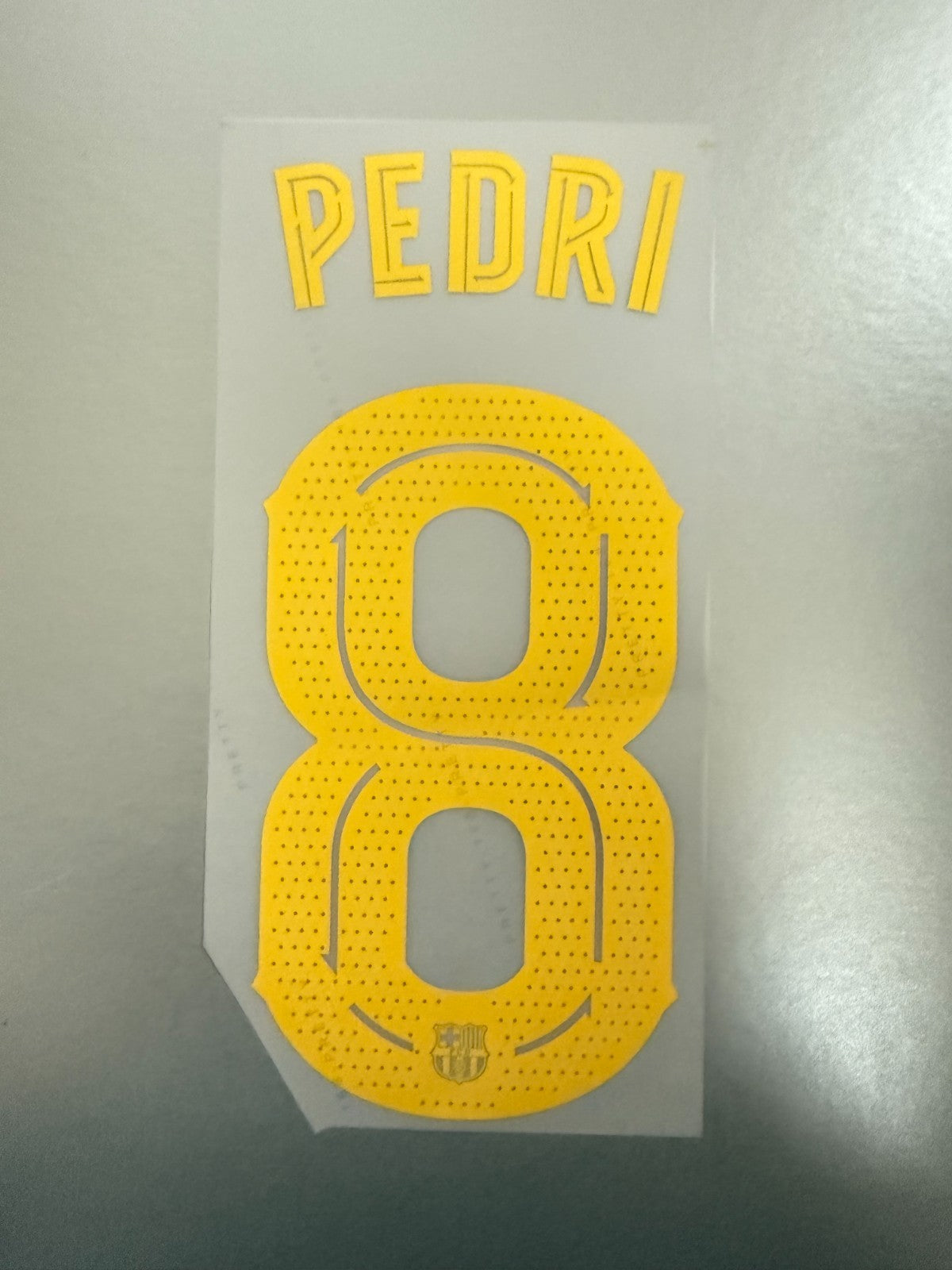 Pedri #8 2025-2026 Home Barcelona Player Size Nameset UK stock