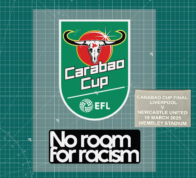 Carabao Cup Final Match Detail 2025 Patch Sleeve Football Shirt Newcastle United