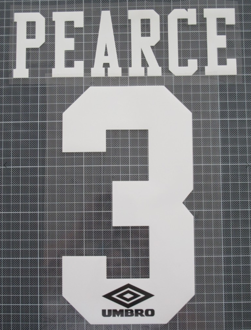 Pearce #3 1994-1996 Nottingham Forest Felt Player Size Premier League Nameset
