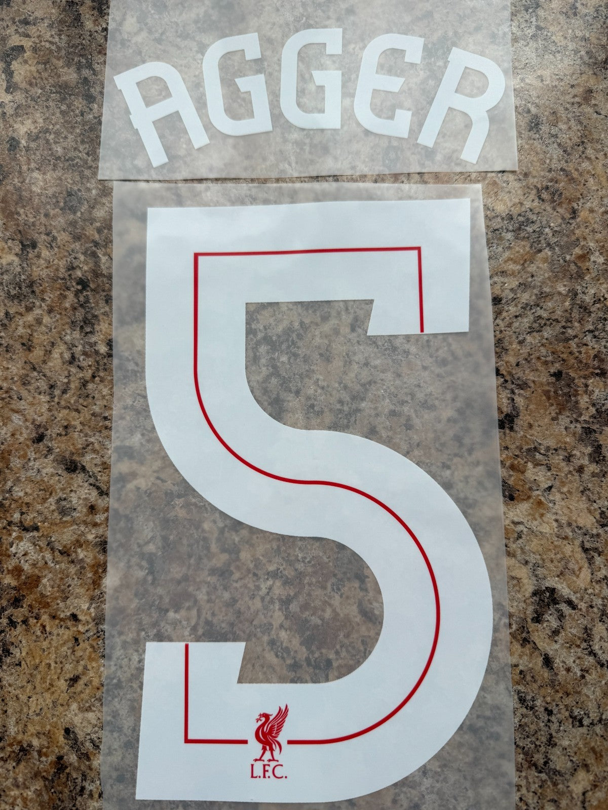 AGGER 5 LIVERPOOL AWAY PLAYER SIZE 2012-2014 NAMESET FOOTBALL SHIRT