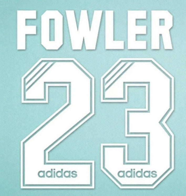 FOWLER #23 Liverpool Player Size Epl 1995-96 Premier League Home Nameset