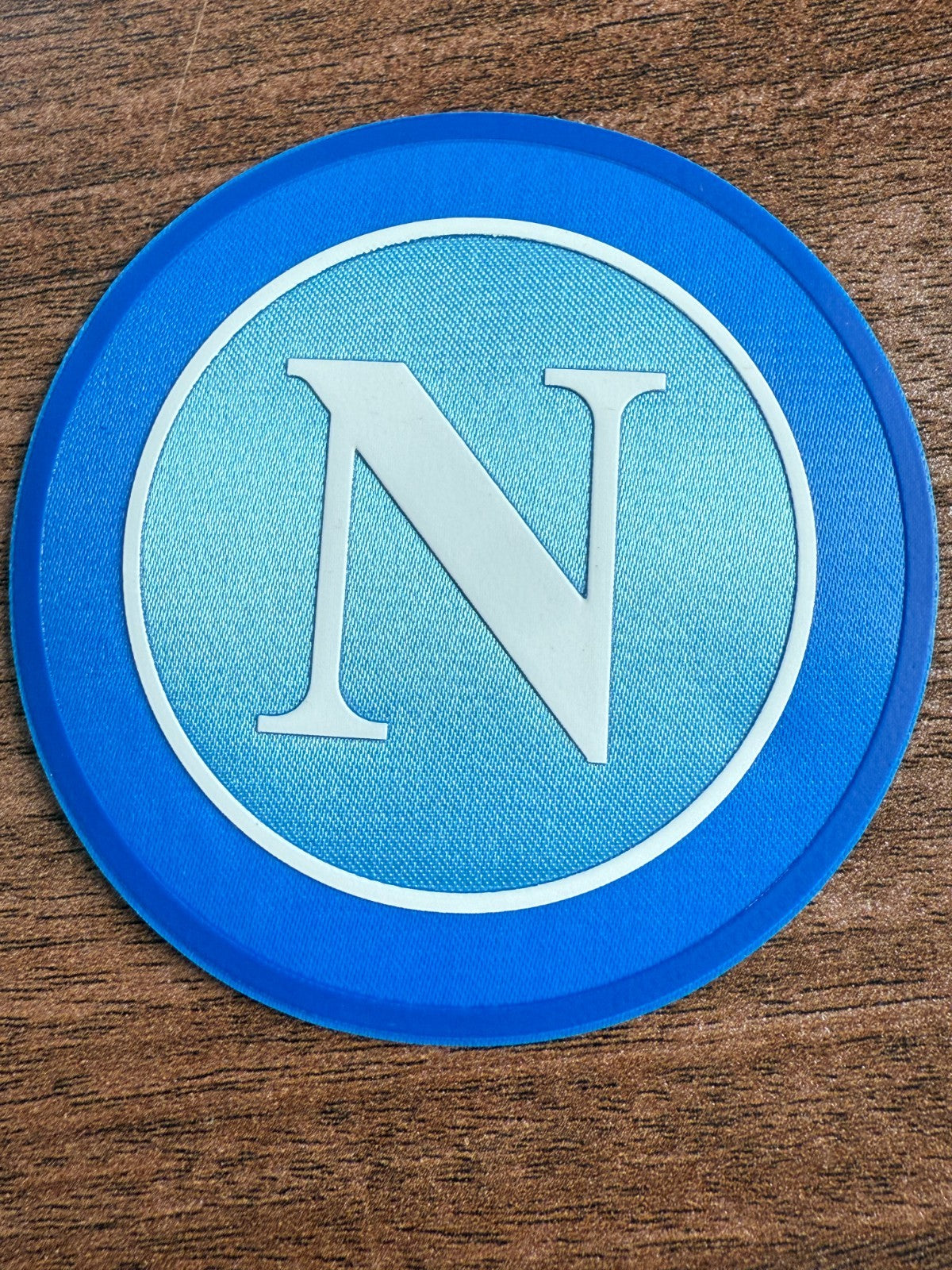 Serie A Scudetto Napoli Silicon Iron On Player Size Patch Badge