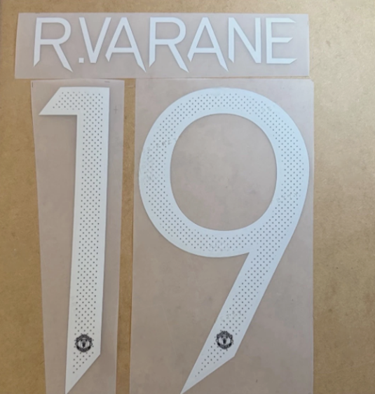 R.Varane #8 2022-2024 Player Size EPL Home Nameset Manchester United