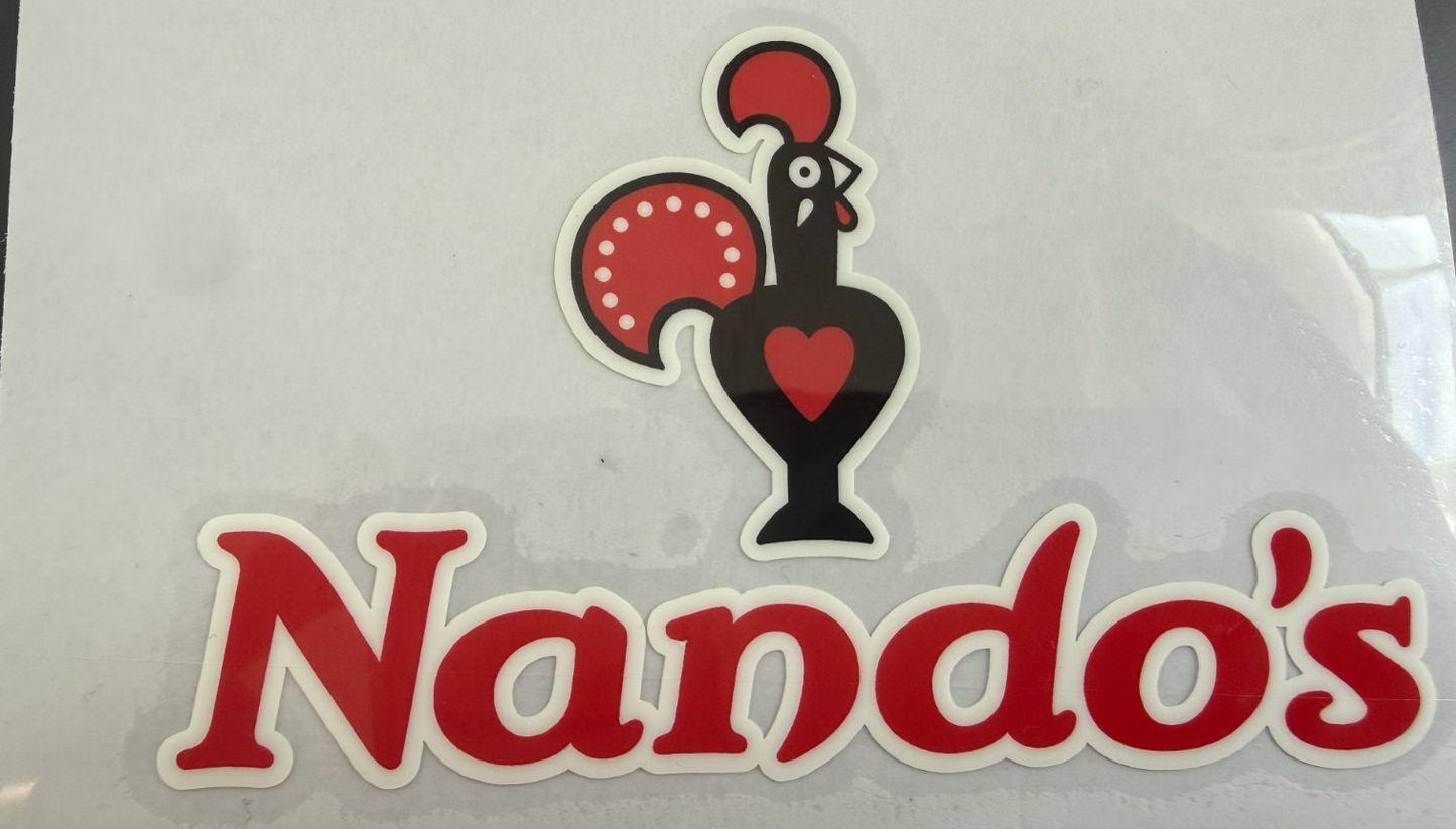 Ted Lasso Nando's patch player size Iron On Heat Press sleeve Richmond AFC