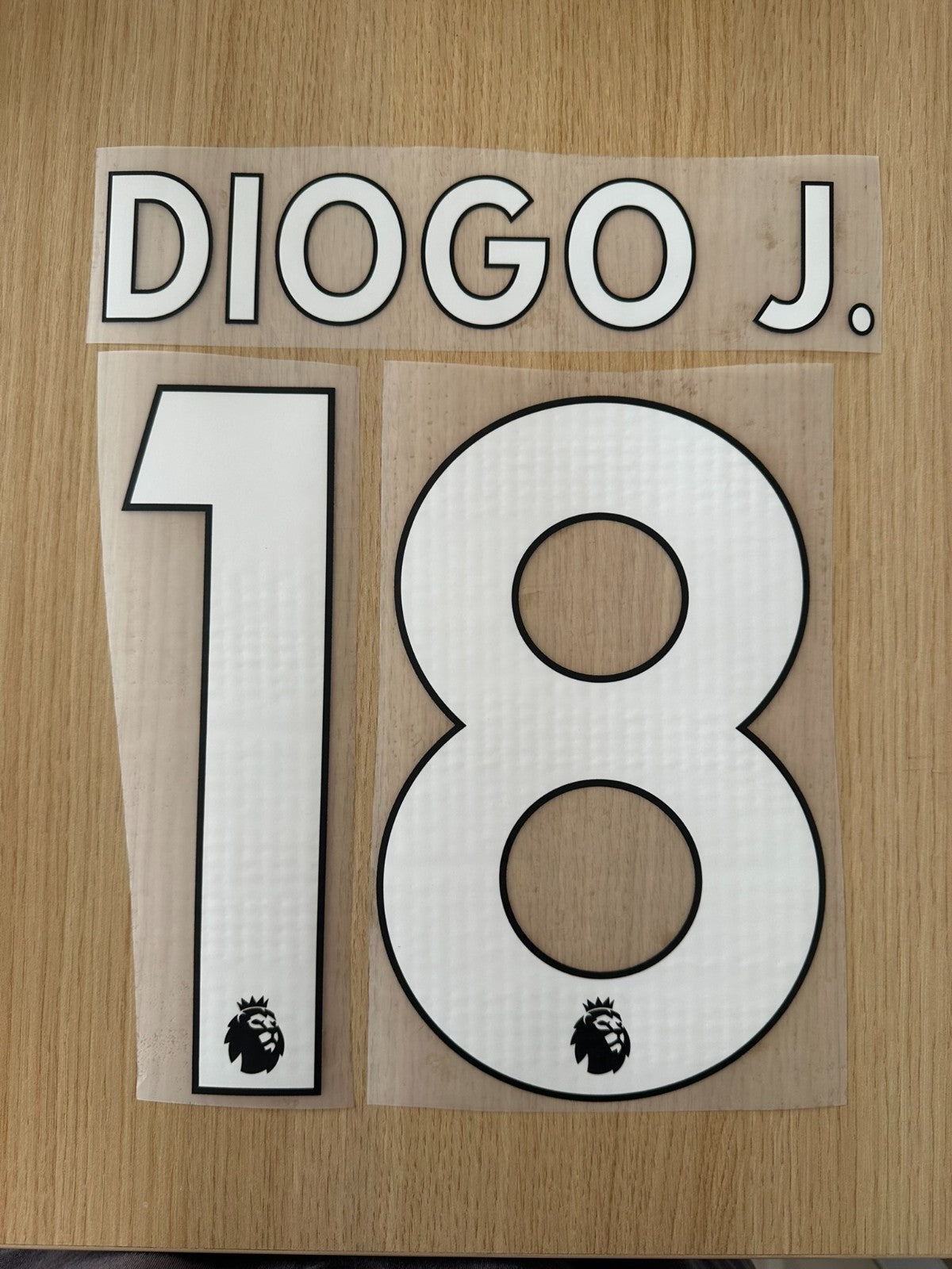 WOLVES 2018-2020 DIOGO.J Jota 18 WHITE PLAYER SIZE NAMESET