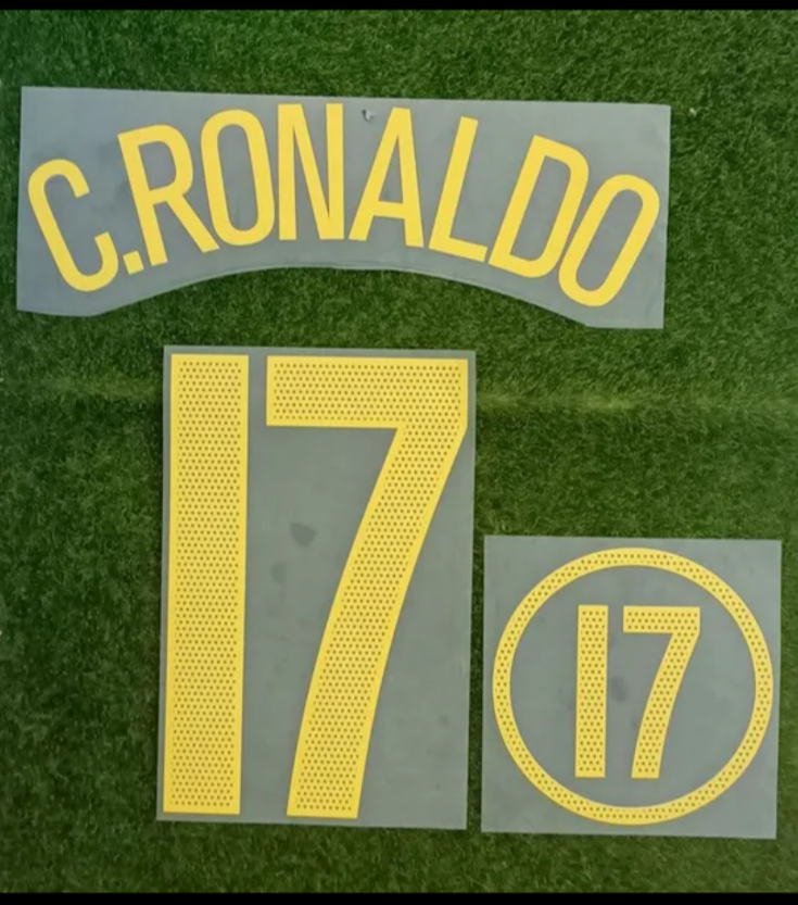 C.Ronaldo #17 2003-2005 Player Size Portugal Home PLASTIC Nameset UK STOCK