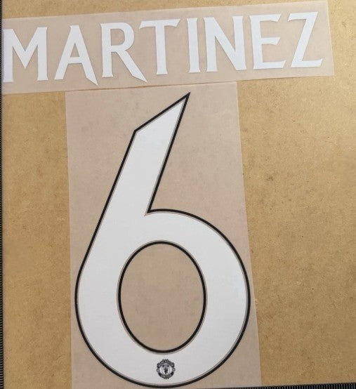Martinez #6 2024-2025 Player Size EPL Home Nameset Manchester United