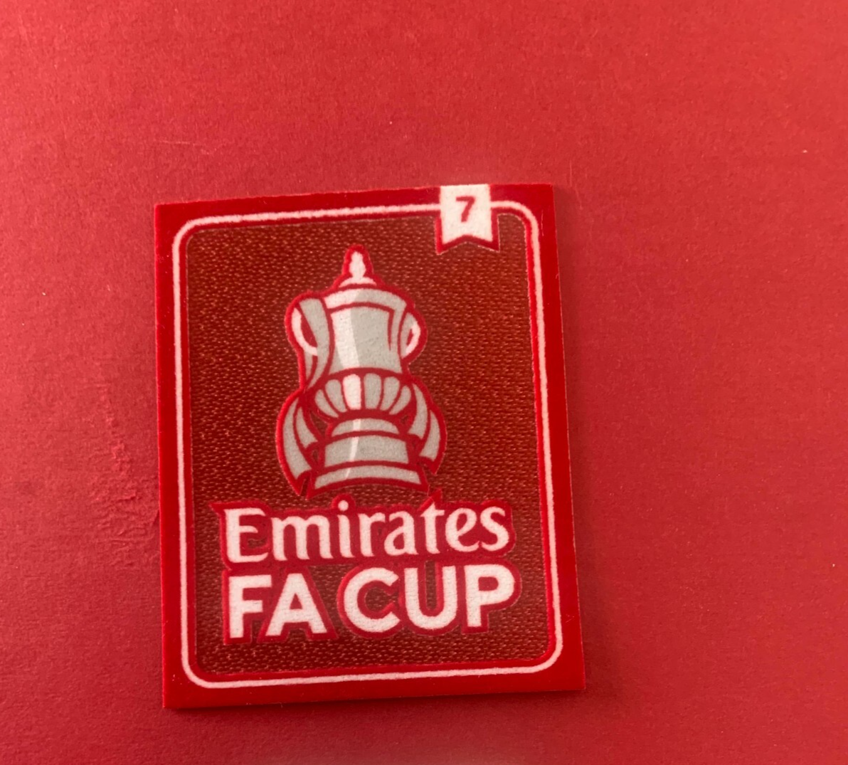 7 x Fly Emirates Fa Cup Liverpool Villa City patch player Iron On badge 2025