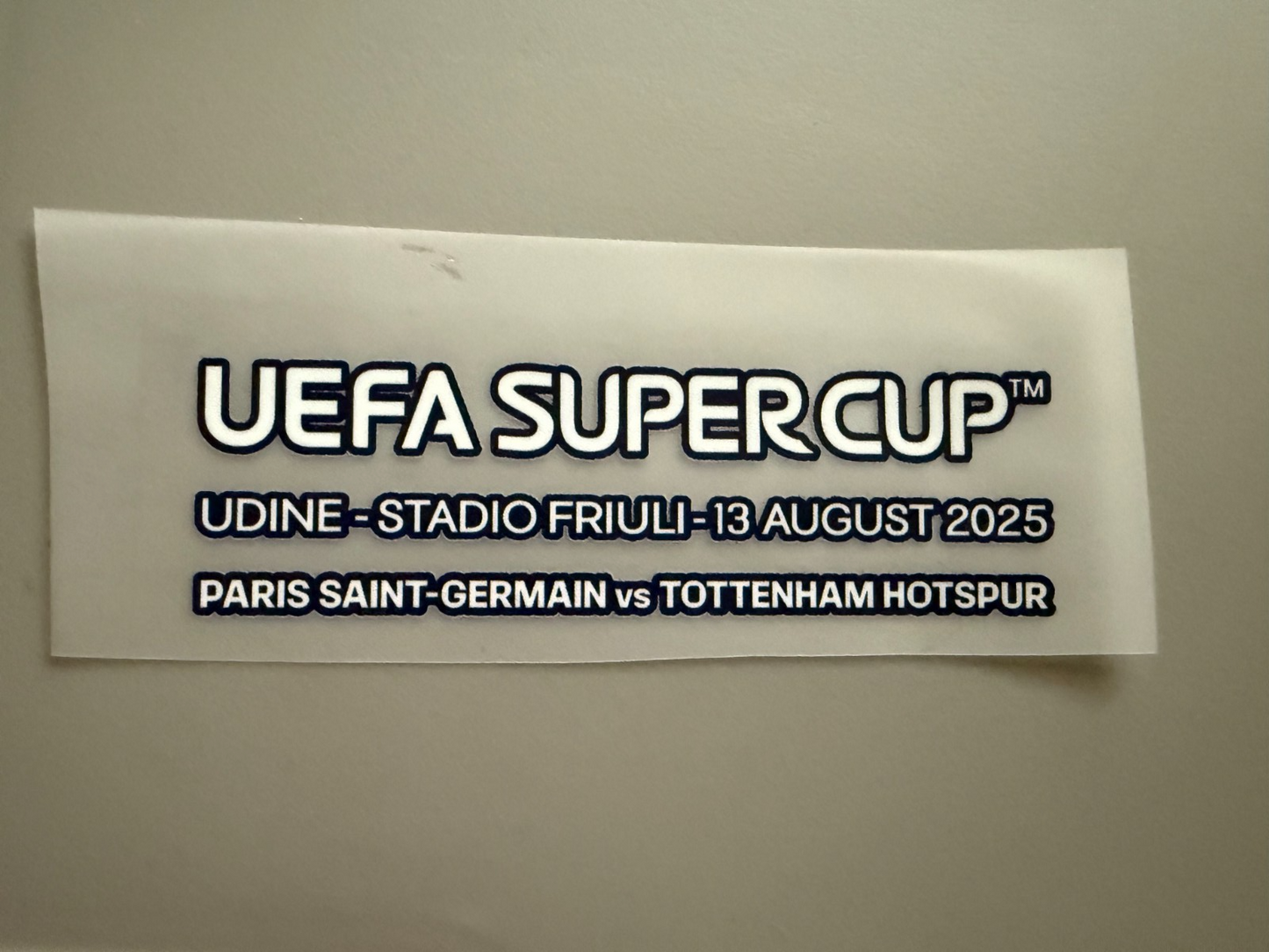Uefa Super Cup 2025 Paris St Germain Match Detail Patch Football Shirt Spurs