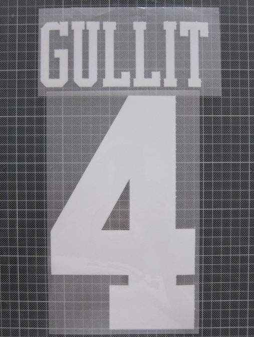Gullit #4 1994-1997 Chelsea Home Felt Player Size Premier League Nameset