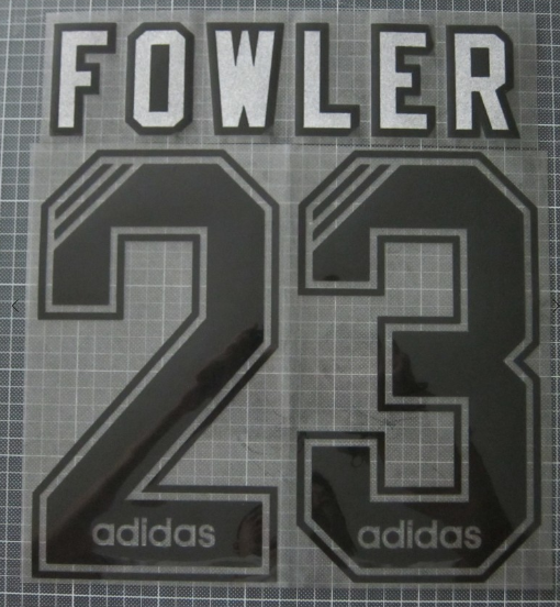 FOWLER #23 Liverpool Player Size Epl Premier League Away Nameset