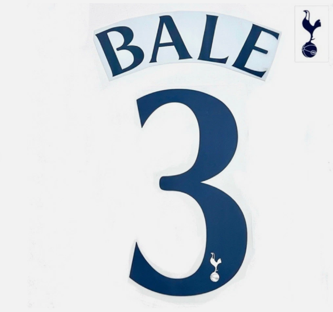 BALE Navy Spurs CUP Player Size HOME Nameset