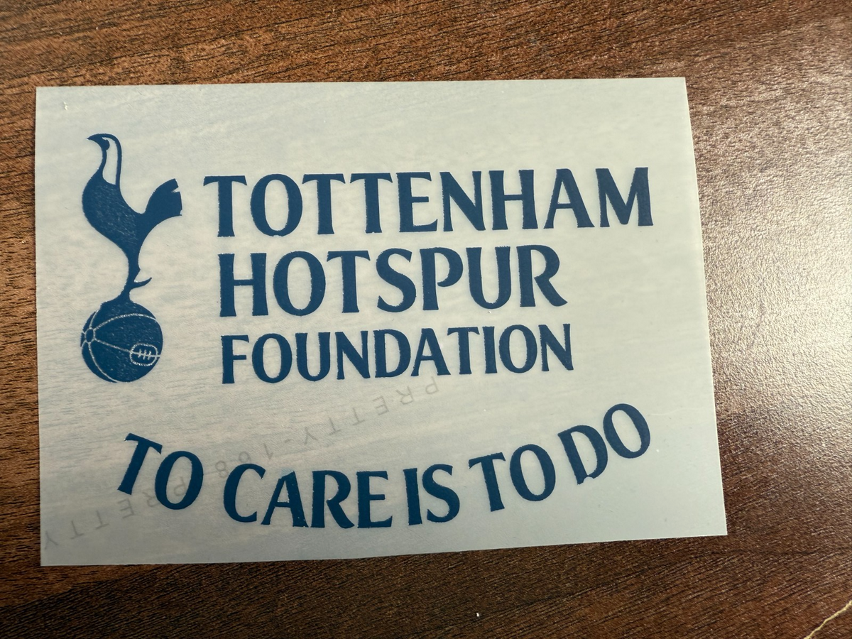 2025 EUROPA LEAGUE To Care To Do patch Spurs Tottenham Home PLAYER SIZE