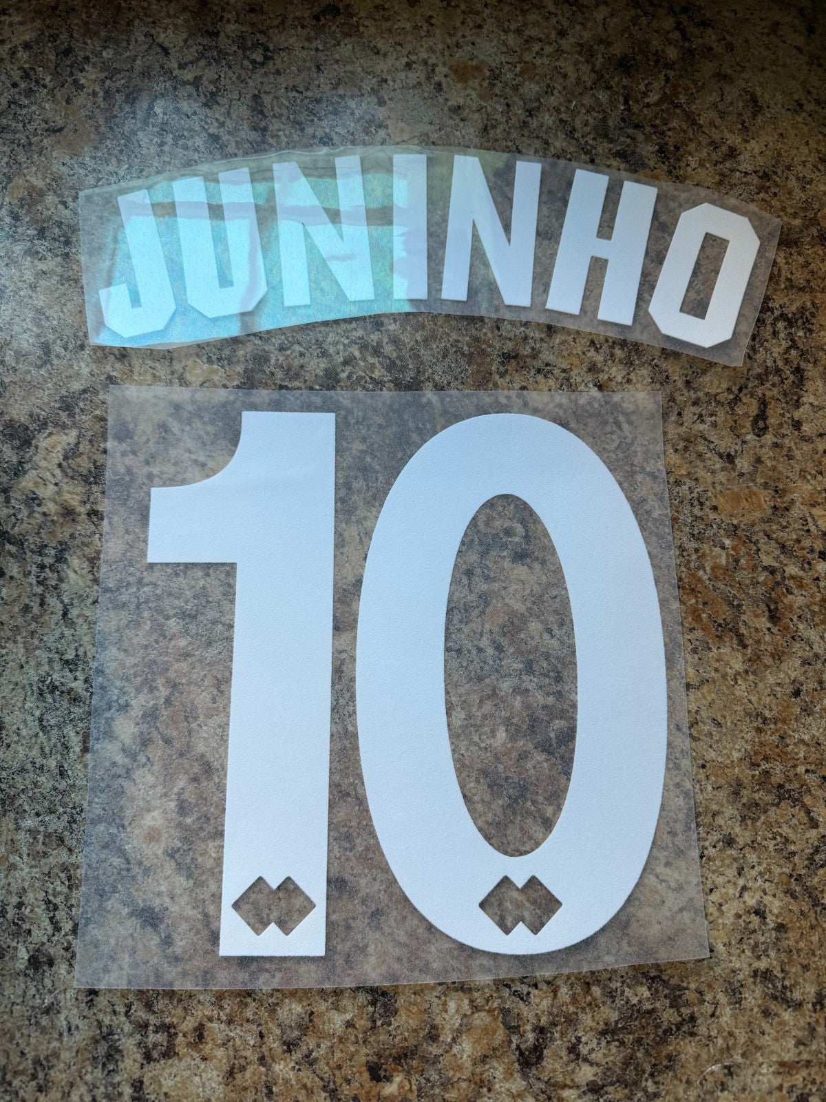 Juninho 10 1996-1997 Middlesbrough Home Felt Player Premier League Nameset