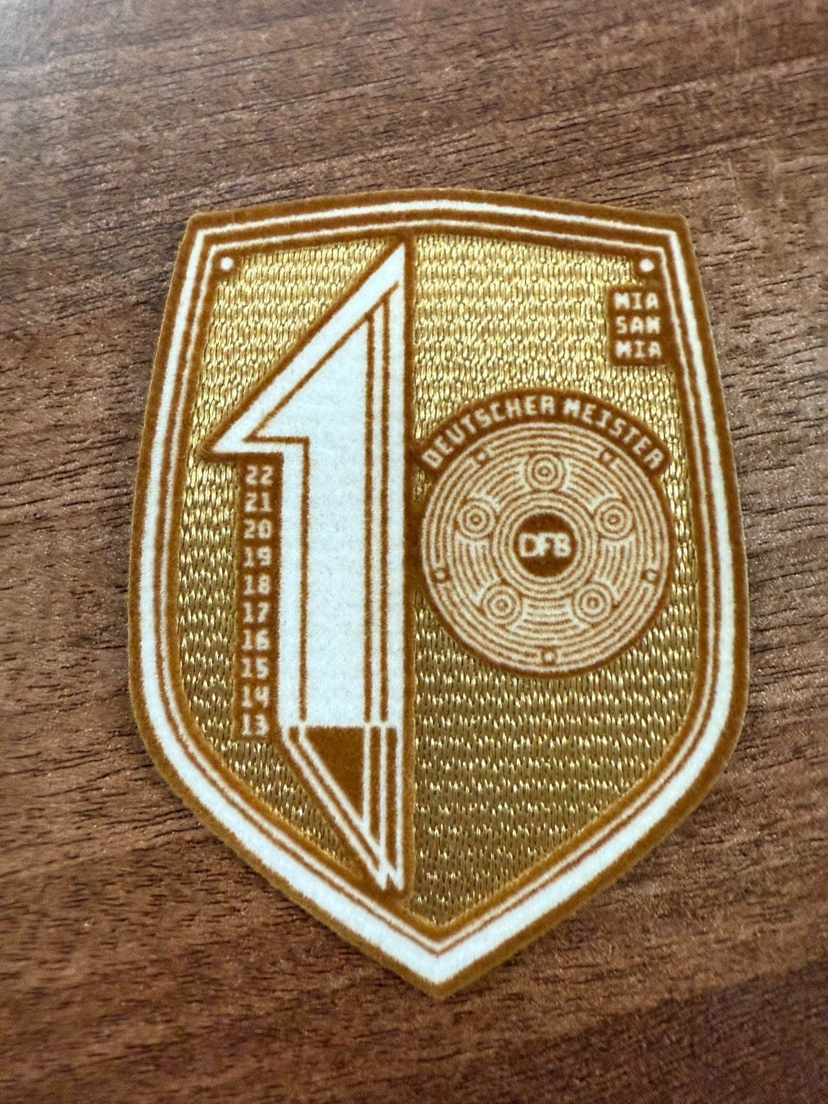 Bayern Munich 21/22 Bundesliga Deutscher Meister 10 Times Champions Badge Patch
