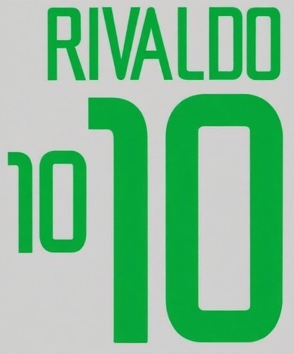Rivaldo #10 Brazil Brasil 2002-2004 choose Home Player Size Nameset Football
