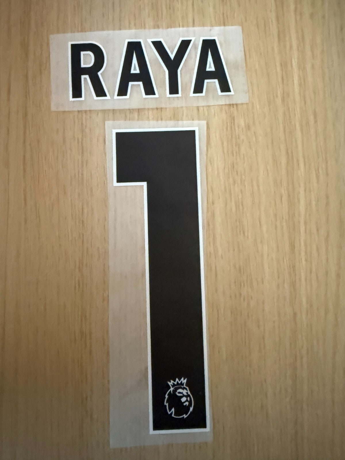 Raya 1 Arsenal Premier League Football Shirt Current nameset KIDS size