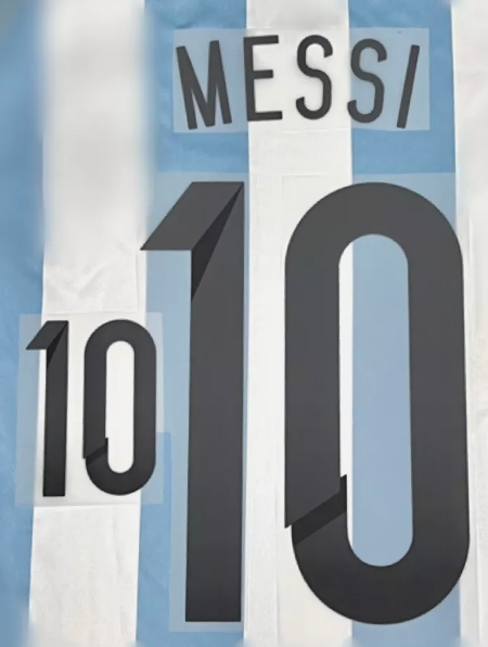 Messi #10 Argentina 2014 Player Size Nameset UK stock