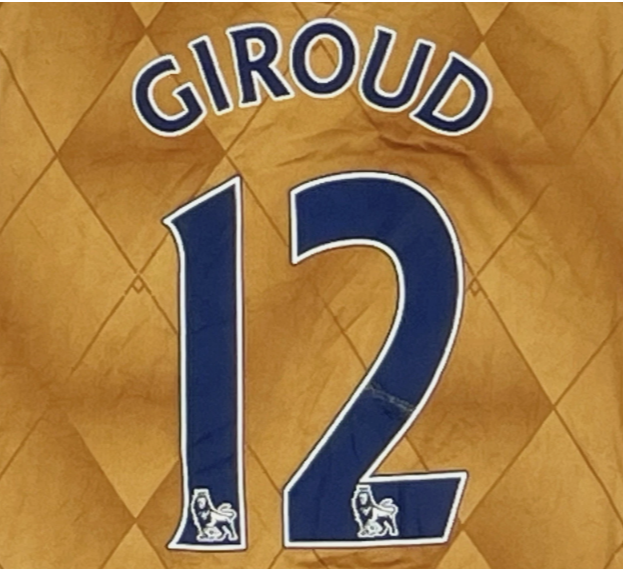Giroud 12 2013-2017 EPL Player Size Premier League NAVY Nameset UK Arsenal