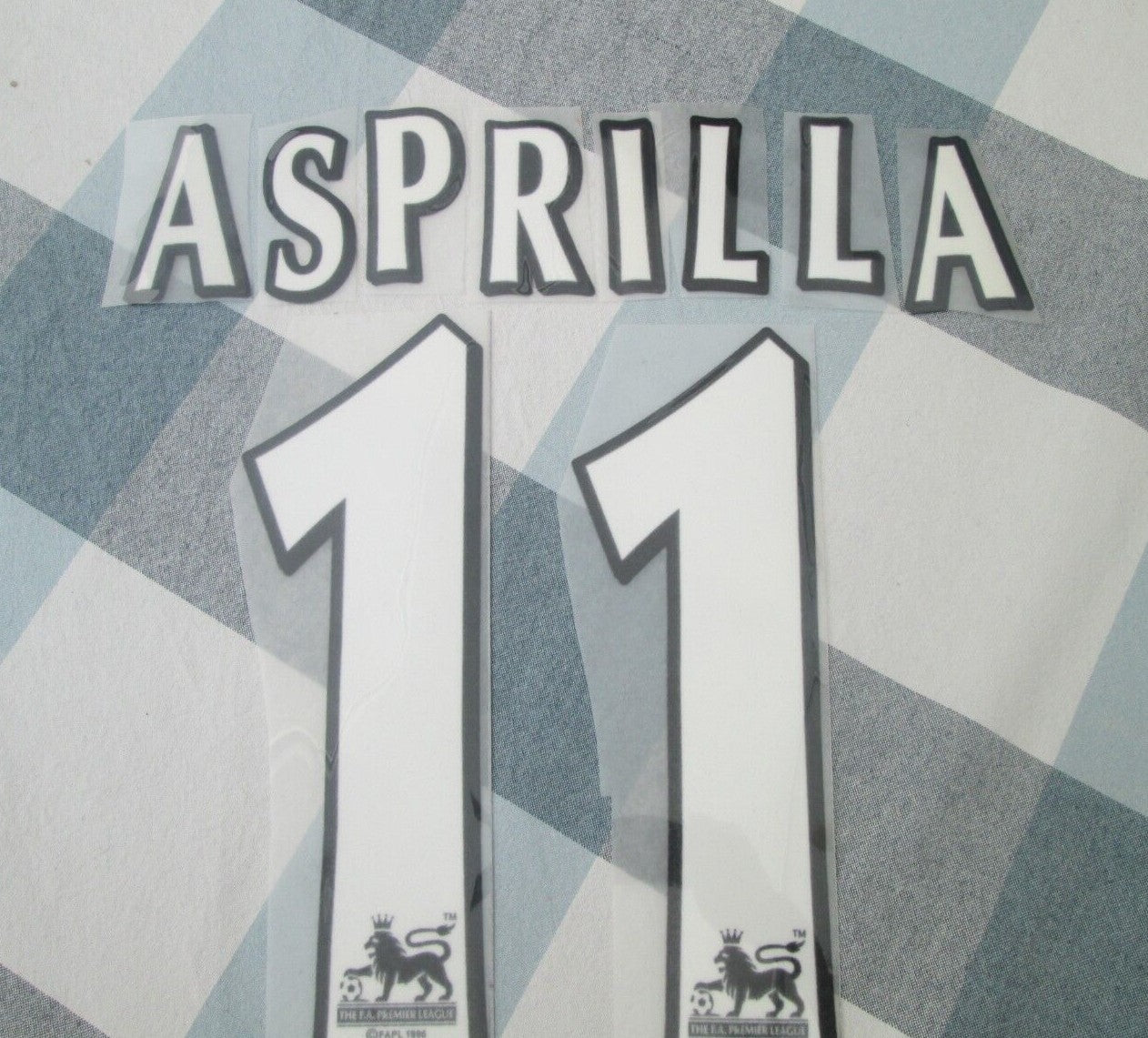 Asprilla #11 Newcastle 1996-1998 EPL Player Size Premier League White Nameset UK