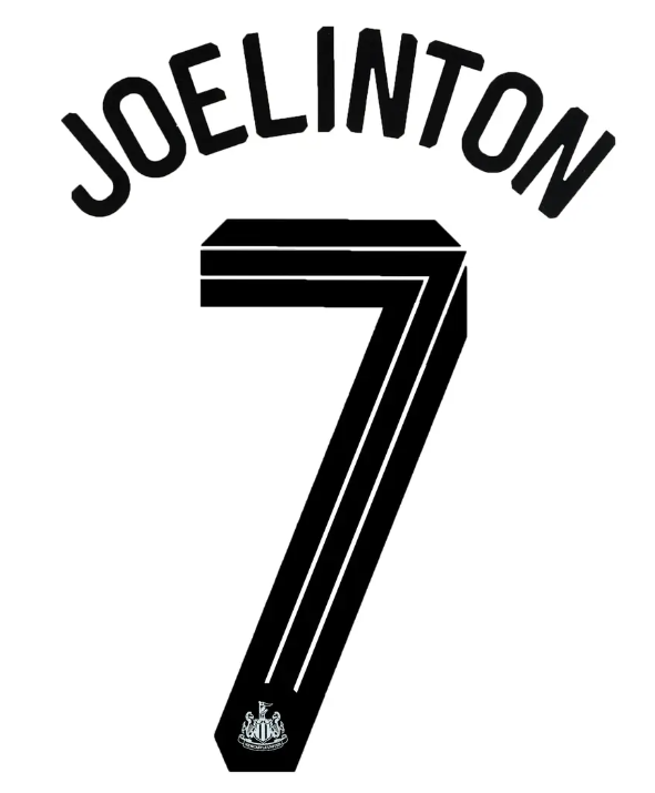 NEWCASTLE JOELINTON 7 2024-2025 HOME Carabao Cup PLAYER SIZE Nameset Winners