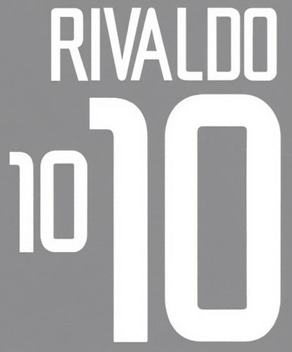 Rivaldo #10 Brazil Brasil 2002-2004 choose Away Player Size Nameset Football