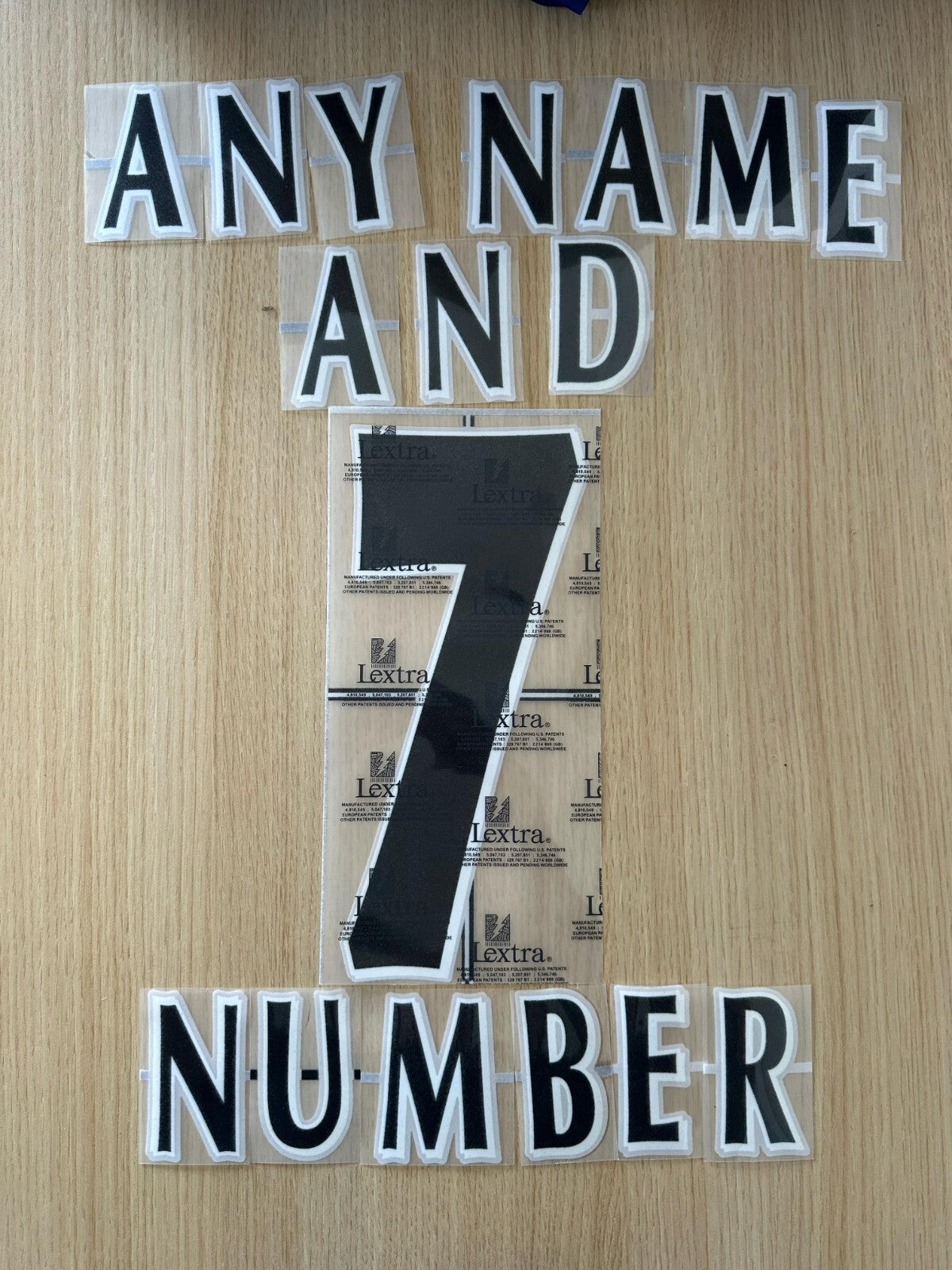 2000-2001 Any Name and Number Champions League L extra Felt Nameset EPL Printing