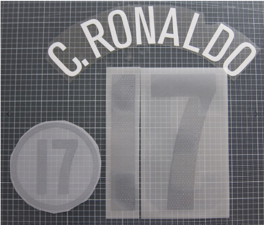 C.Ronaldo #17 2003-2005 Player Size Portugal Away PLASTIC Nameset UK STOCK