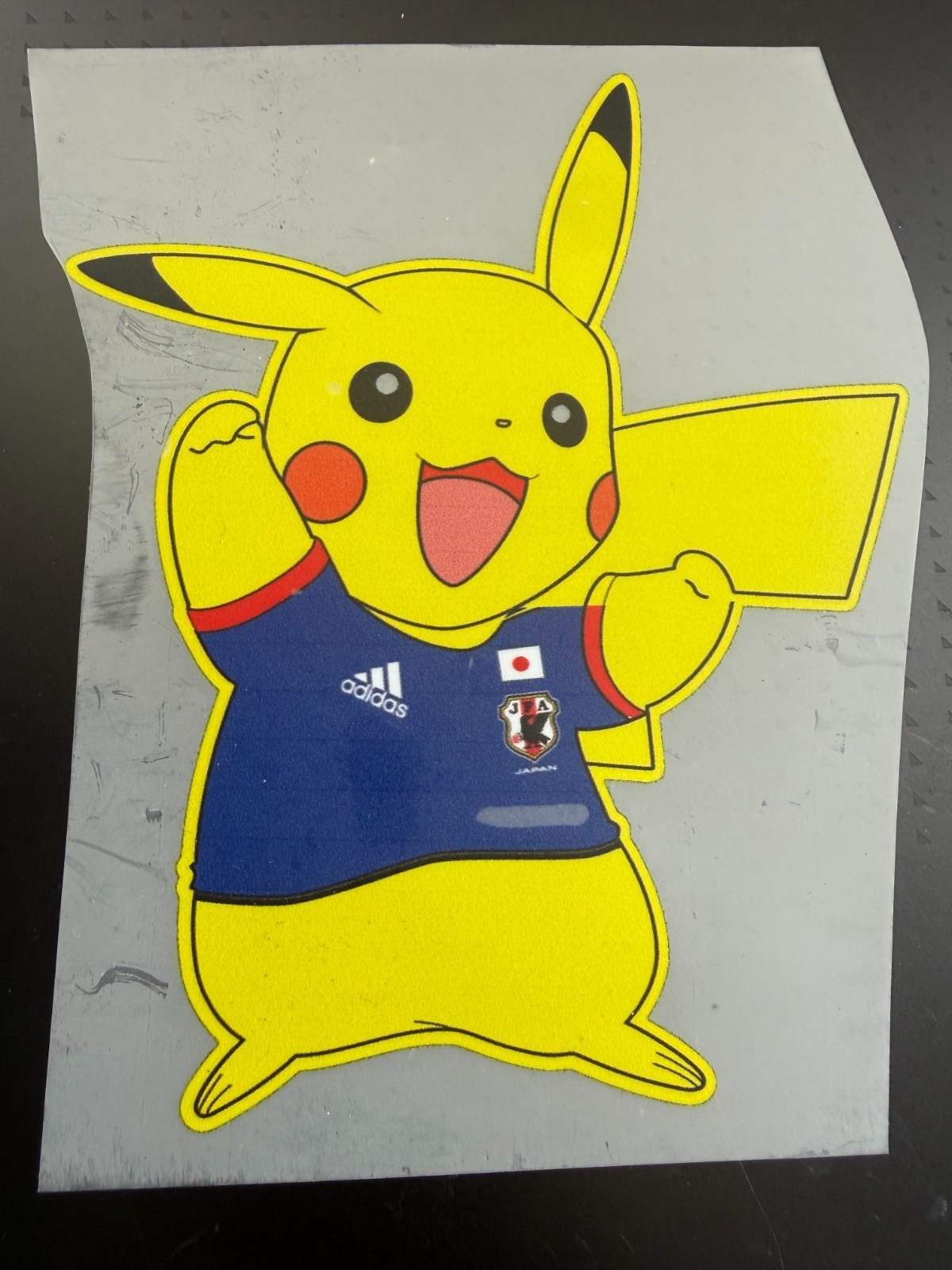 Pikachu Patch for Japan World Cup 2014 Football Shirt Pokemon (yellow/blue)