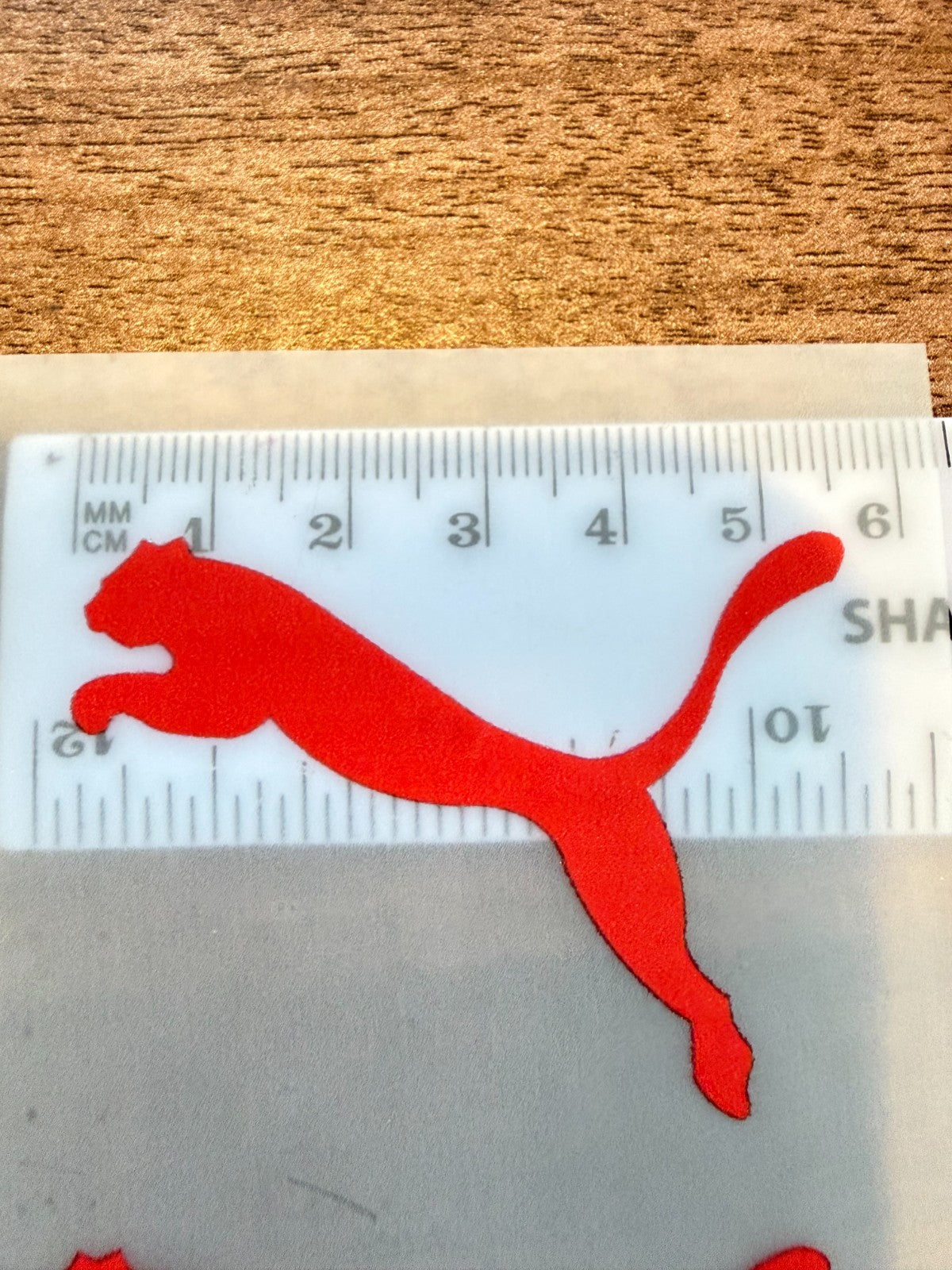 Replacement Puma Patch Badge patch for Football Shirt Red x 2