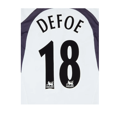 Defoe #18 1997-2007 Spurs Tottenham Player Size Premier League Black Nameset