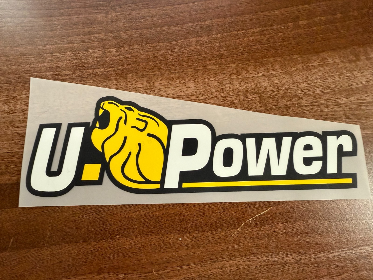 U Power Inter Milan 2024-25 Sponsor Patch White PLASTIC Repro for Football Shirt