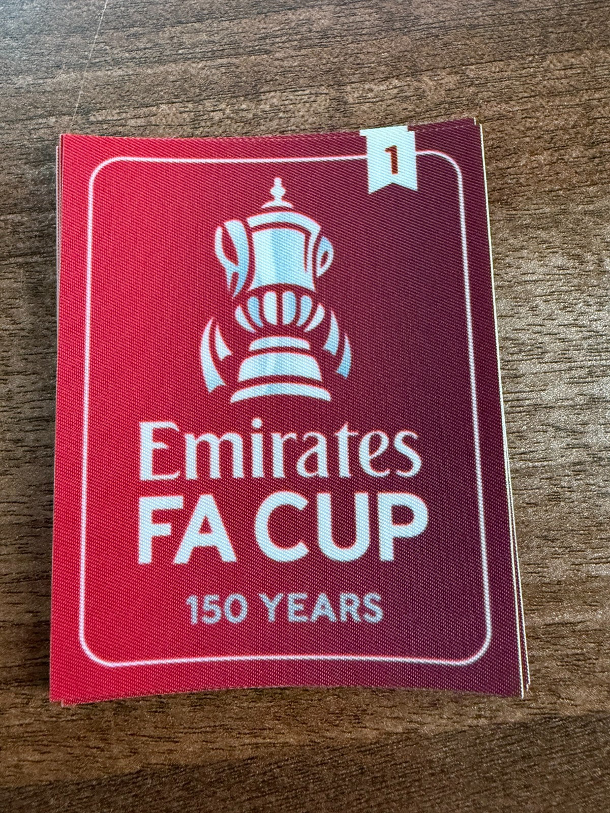 1 x Winners Emirates Southampton Leeds Fa Cup patch player badge 2021-2022