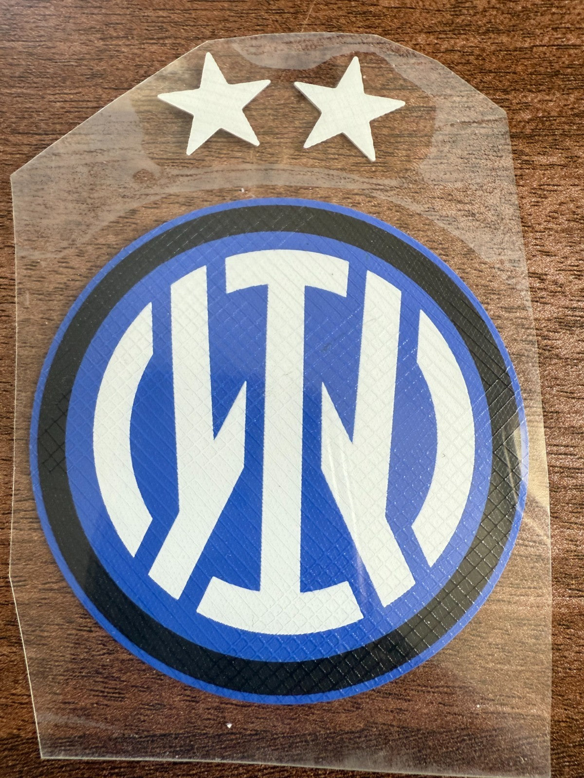 Inter Milan Serie A Home White Blue Black silicon Iron On Patch Badge