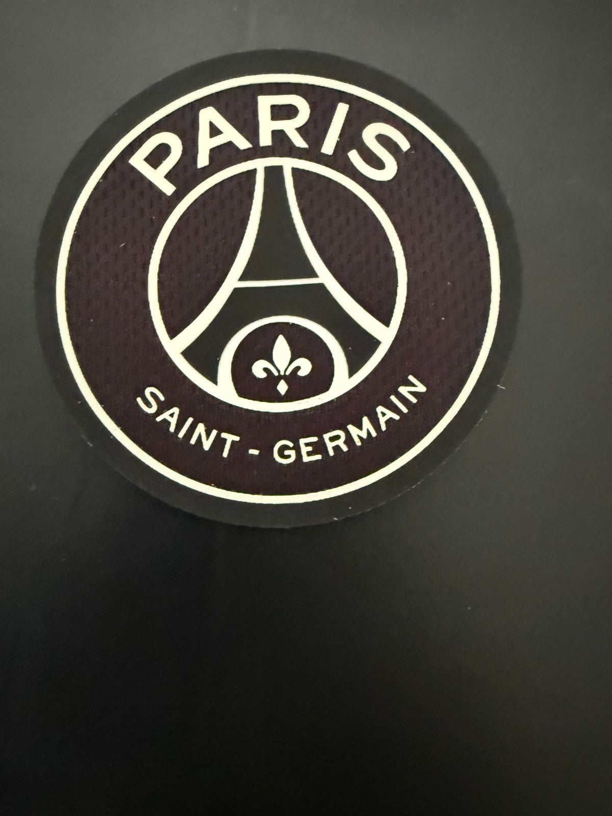 La Liga PSG black white Silicon Iron On Patch Badge
