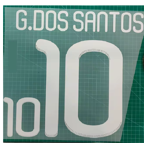 G Dos Santos World Cup 2010 Mexico Home NAMESET PLAYER SIZE