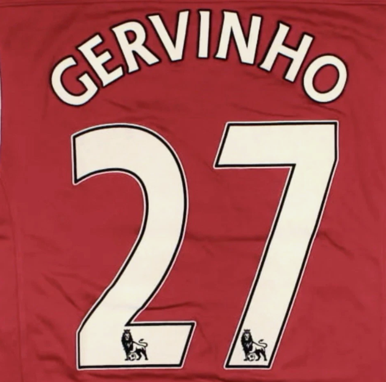 Gervinho #27 2009-2013 EPL Player Size Premier League Nameset Arsenal UK