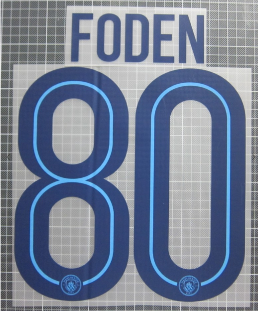 FODEN 80 2016-2018 MANCHESTER CITY PLAYER SIZE Nameset