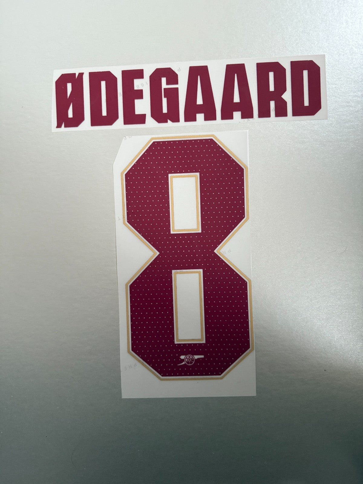 Arsenal ODEGAARD #8 2025-2026 AWAY PLAYER SIZE CL NAMESET