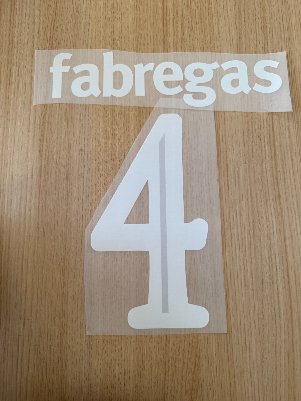 Fabregas #4 Arsenal EPL Player Size Champions 2008-2009 League white Nameset
