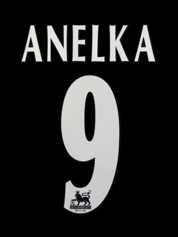 Anelka 9 1997-2006 Player Size Premier League White Nameset UK STOCK Arsenal