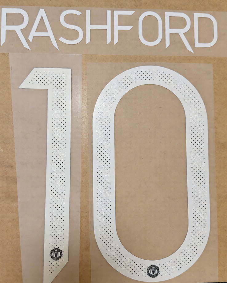 Rashford #10 2021-23 Player Size Cup White Home Nameset Manchester United