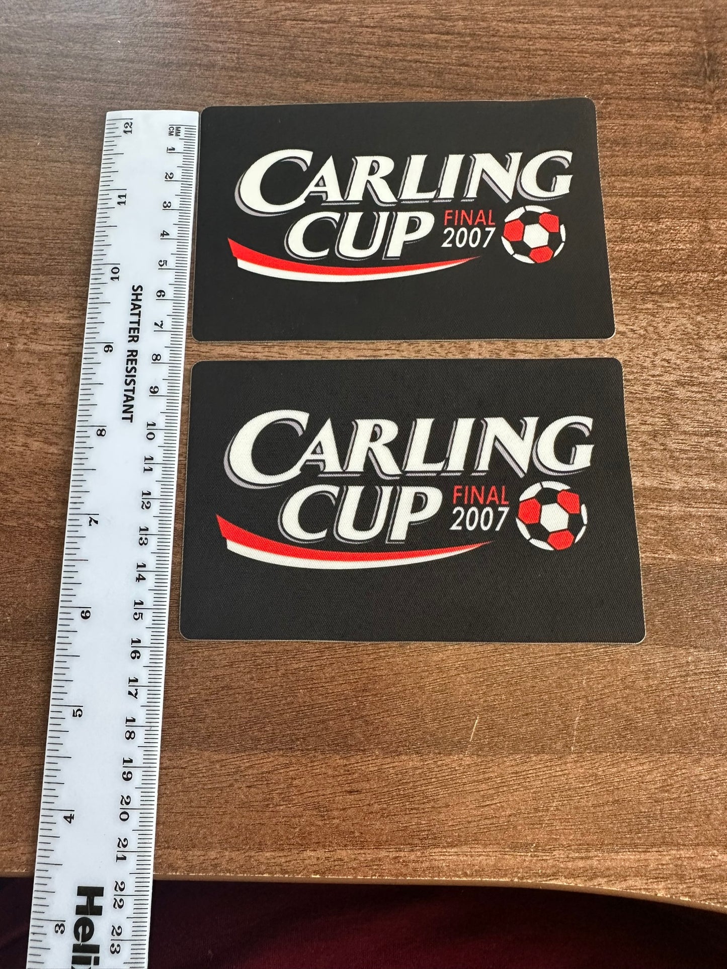 Carling Cup 2007 winners patch player size Iron On Heat Spurs Chelsea Football Shirt