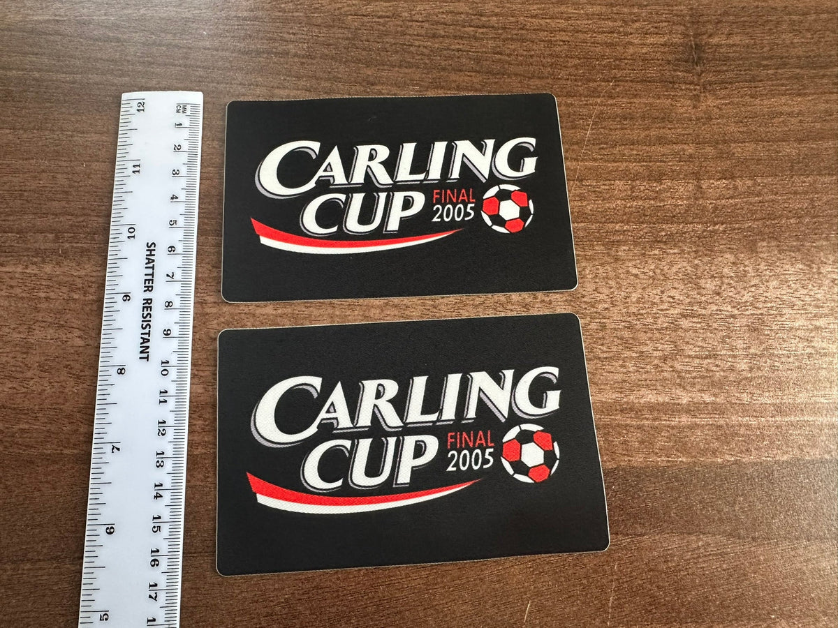 Carling Cup 2005 winners patch player size Iron On Heat Manchester United Wigan Football Shirt
