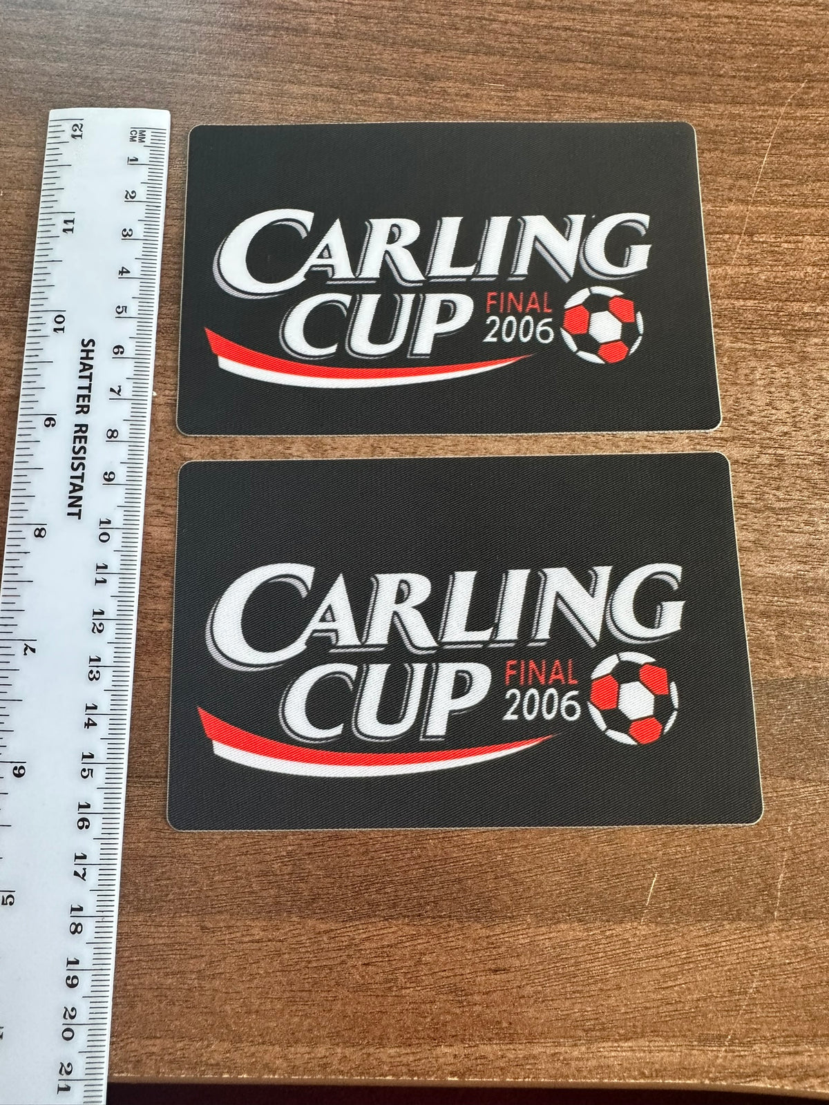 Carling Cup 2006 winners patch player size Iron On Heat Arsenal Chelsea