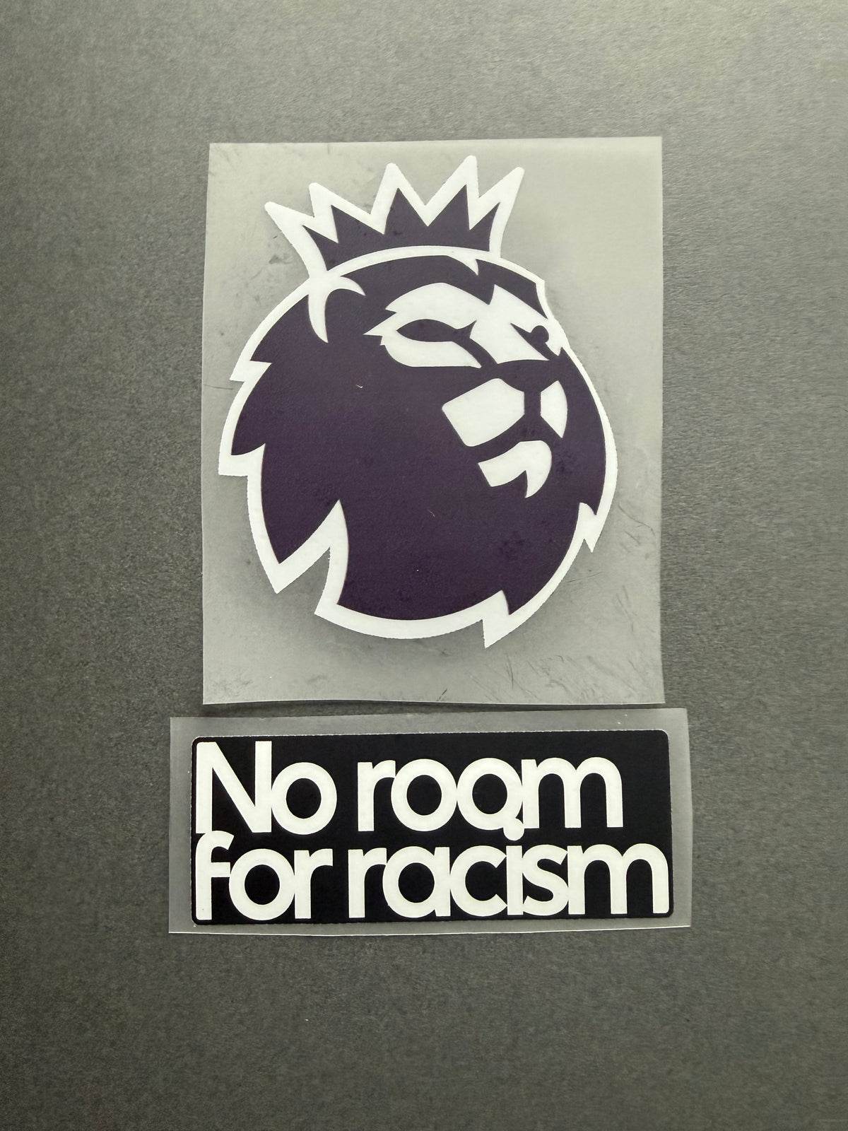 Premier League 2023-2026 and No Room For Racism Sleeve patch set for football shirt