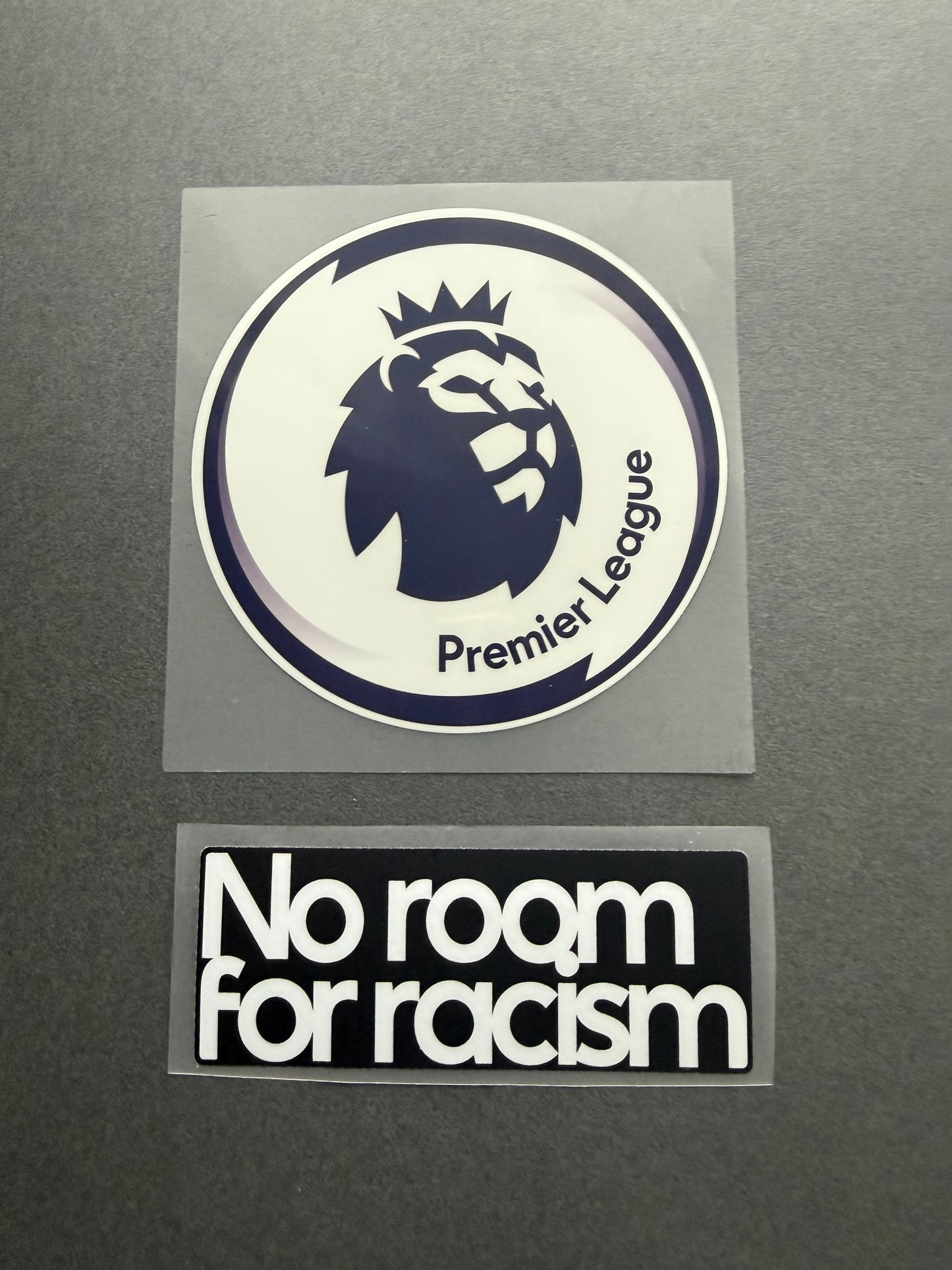 Premier League 2019-2023 and No Room For Racism Sleeve patch set for Football Shirt